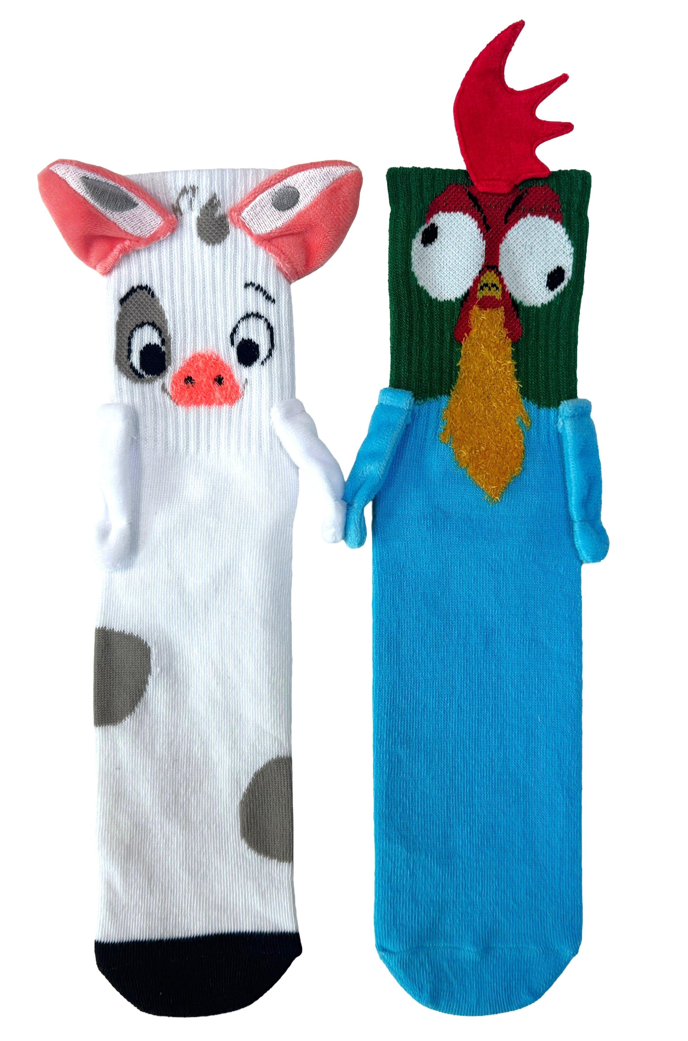 Disney Moana Pua and Heihei Mismatch Unisex Crew Socks GameStop Exclusive