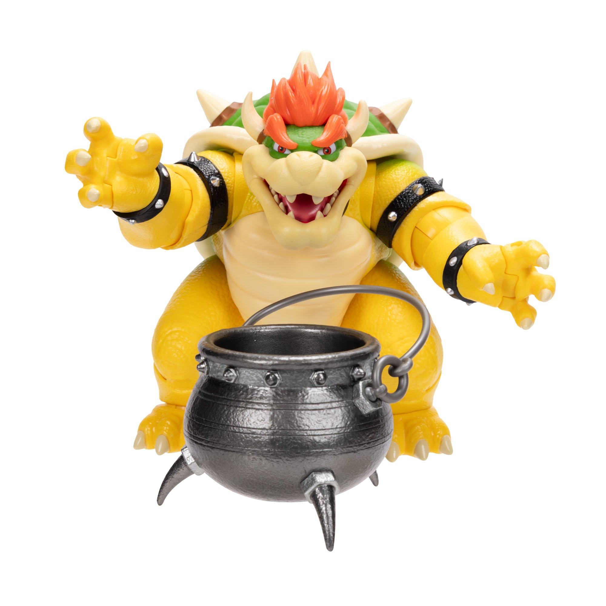 The Super Mario Galaxy Movie Bowser with Cauldron Accessory 6-in Figure Set