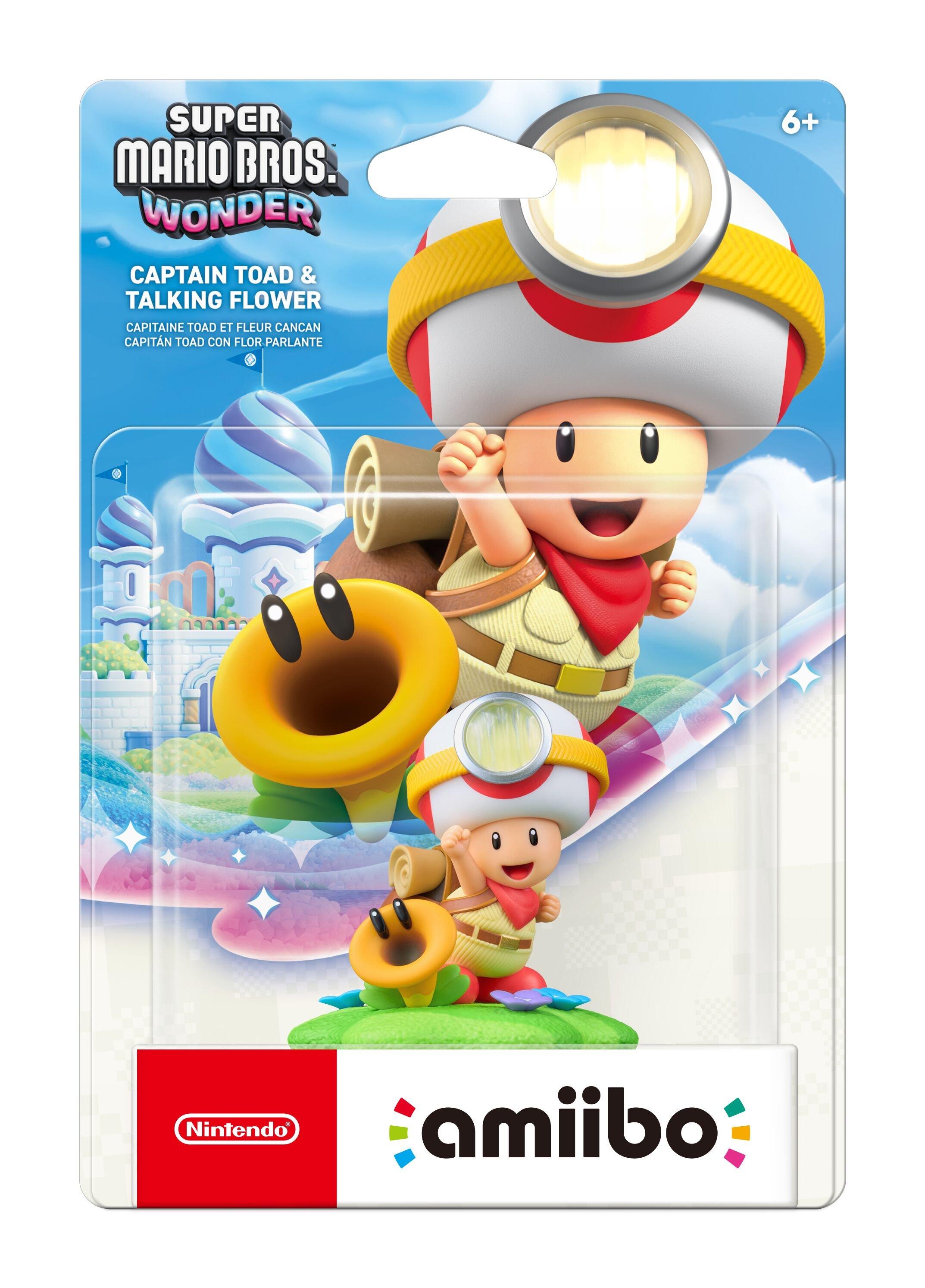 Super Mario Bros. Wonder Captain Toad and Talking Flower amiibo
