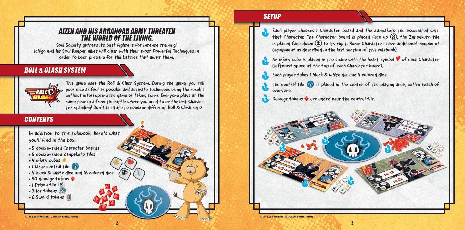 BLEACH Bankai Battle Roll and Clash Board Game