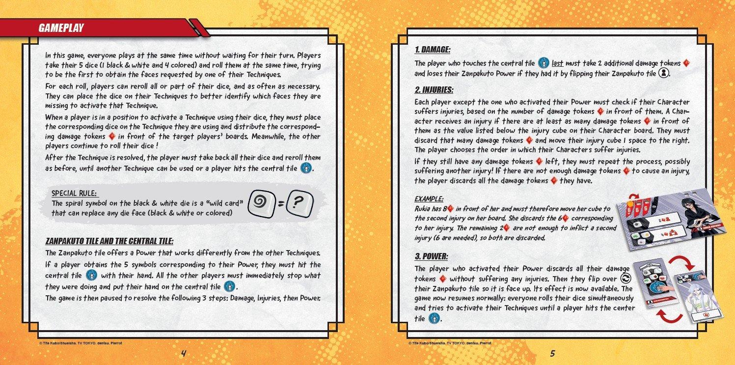 BLEACH Bankai Battle Roll and Clash Board Game