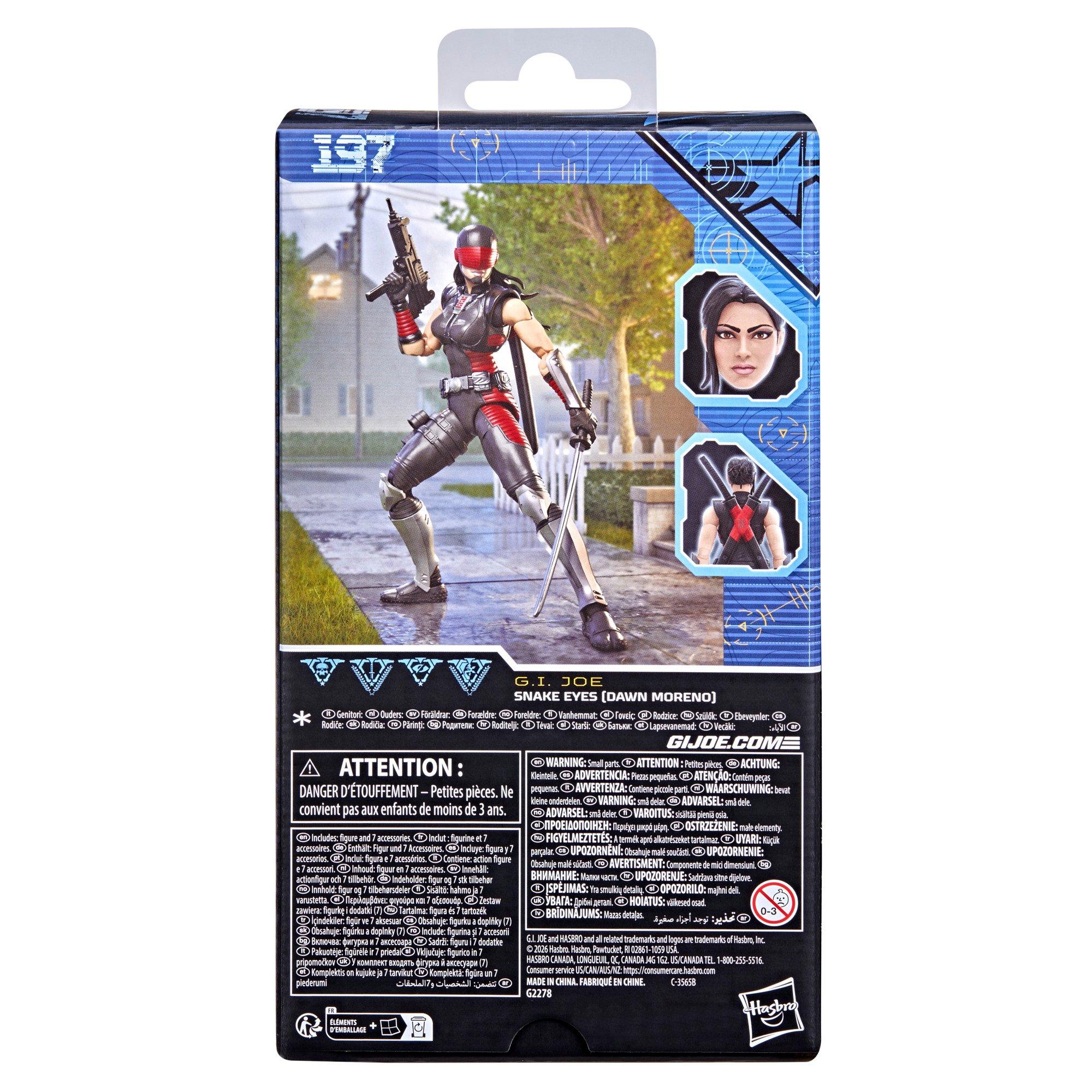 Hasbro G.I. Joe Classified Series Snake Eyes (Dawn Moreno) 6-in Figure