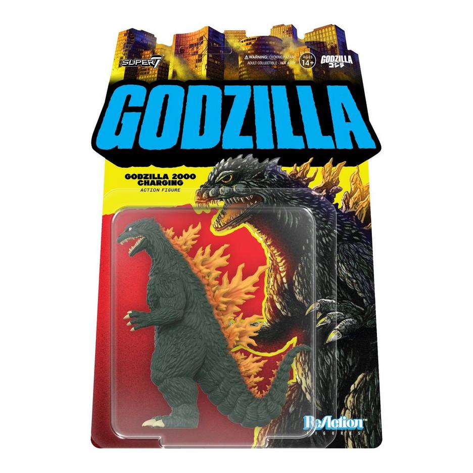 Super7 Toho ReAction Godzilla 2000 Charging 3.75-in Action Figure ...