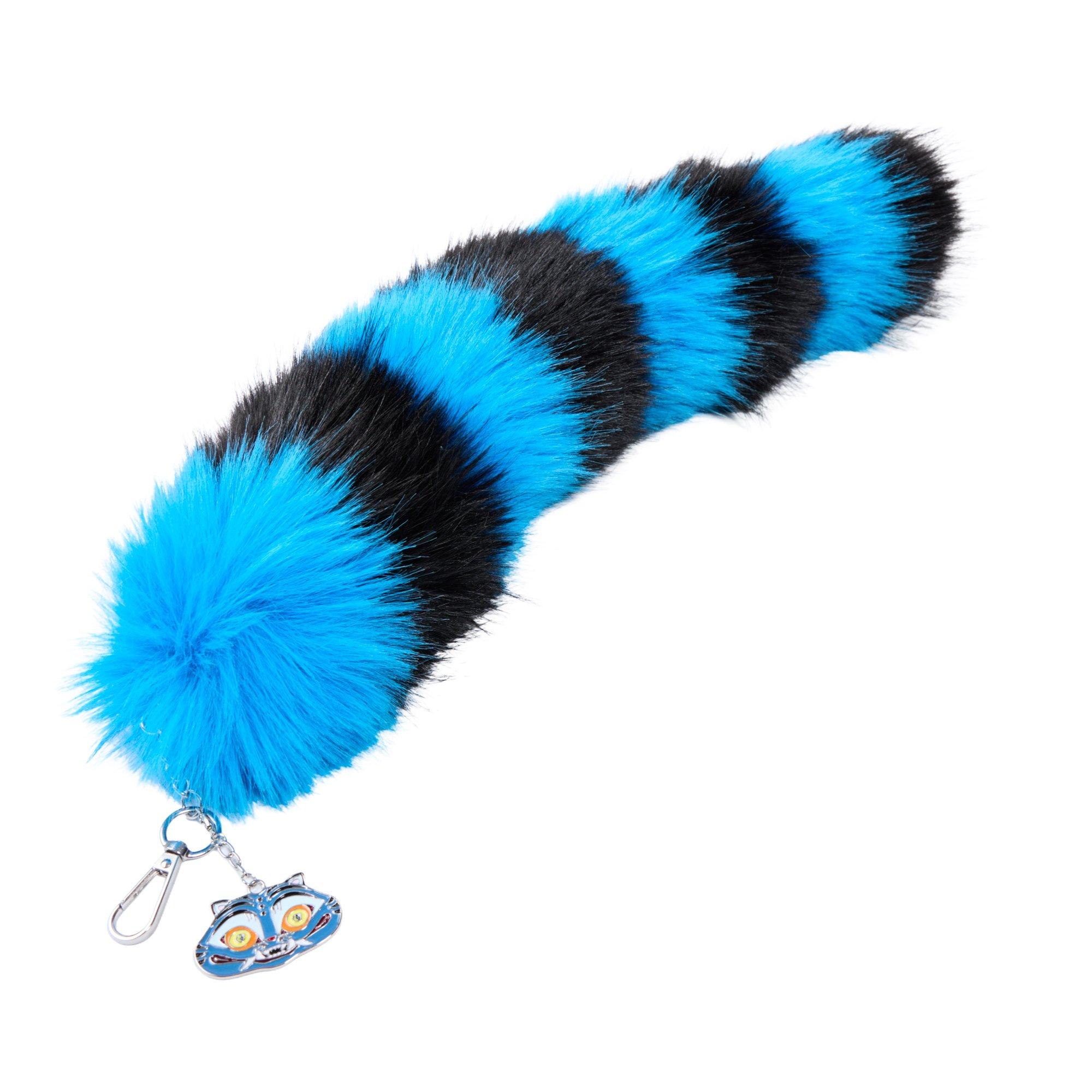 KPop Demon Hunters Derpy Faux Fur Tail Keychain GameStop Exclusive