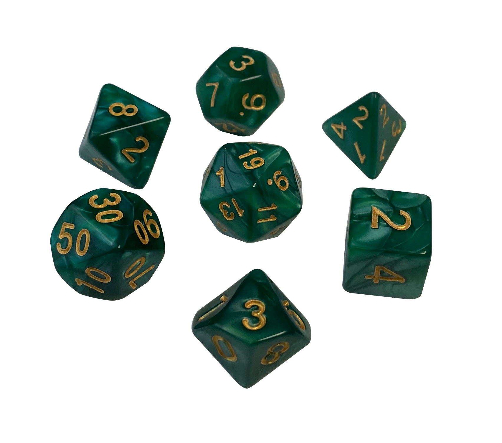 Geeknet Resin Mayan Gem Stone Dice Set GameStop Exclusive
