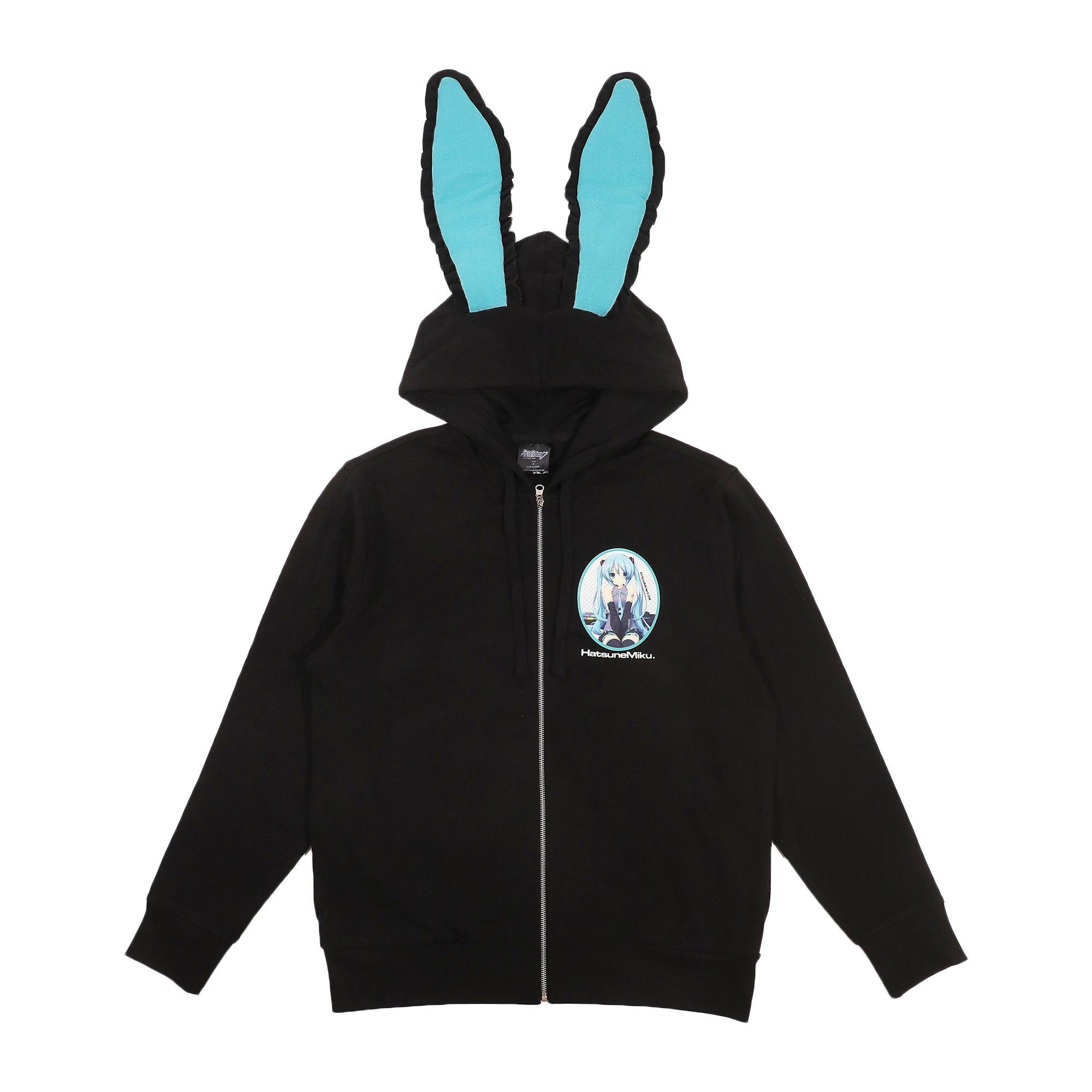 Hatsune Miku Ruffle Ears Unisex Zip Up Hoodie GameStop Exclusive