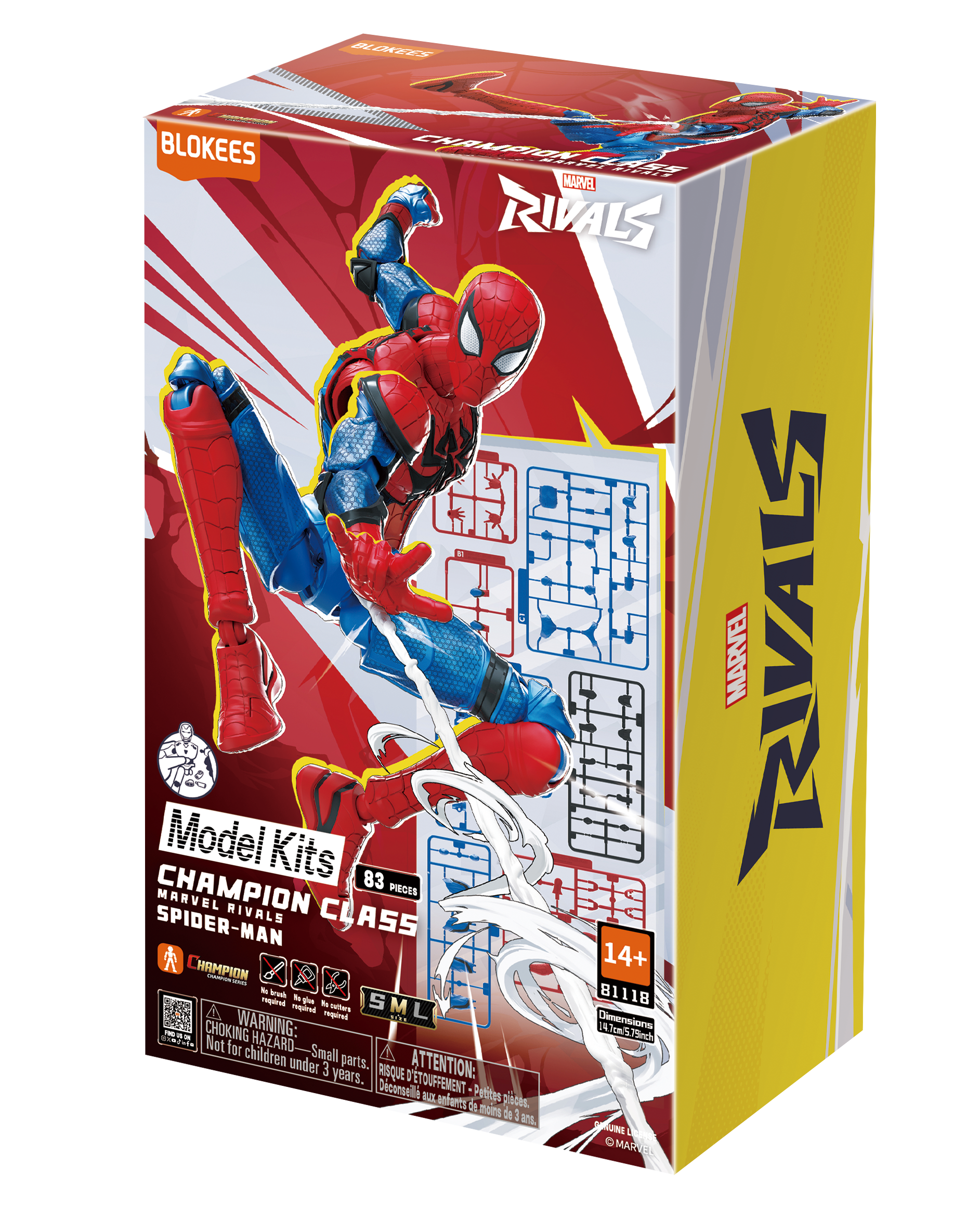 Blokees Marvel Rivals Champion Class Spider-Man Model Kit