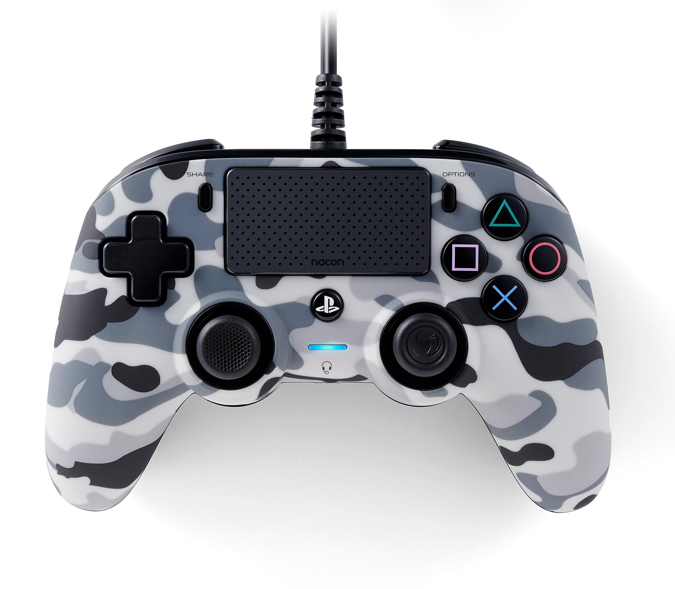 Nacon Wired Controller for PlayStation 4 and Windows - Arctic Camo