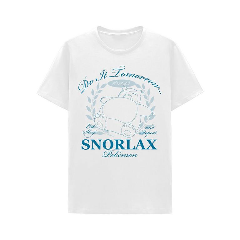 Pokemon Snorlax Do It Tomorrow Unisex Graphic T-Shirt GameStop Exclusive