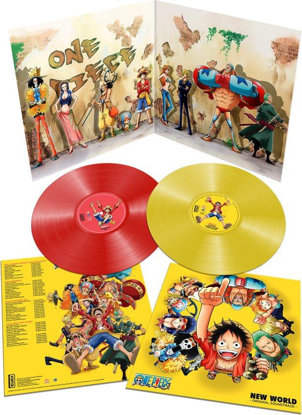 One Piece New World Limited Edition Red and Yellow Soundtrack Import Vinyl LP