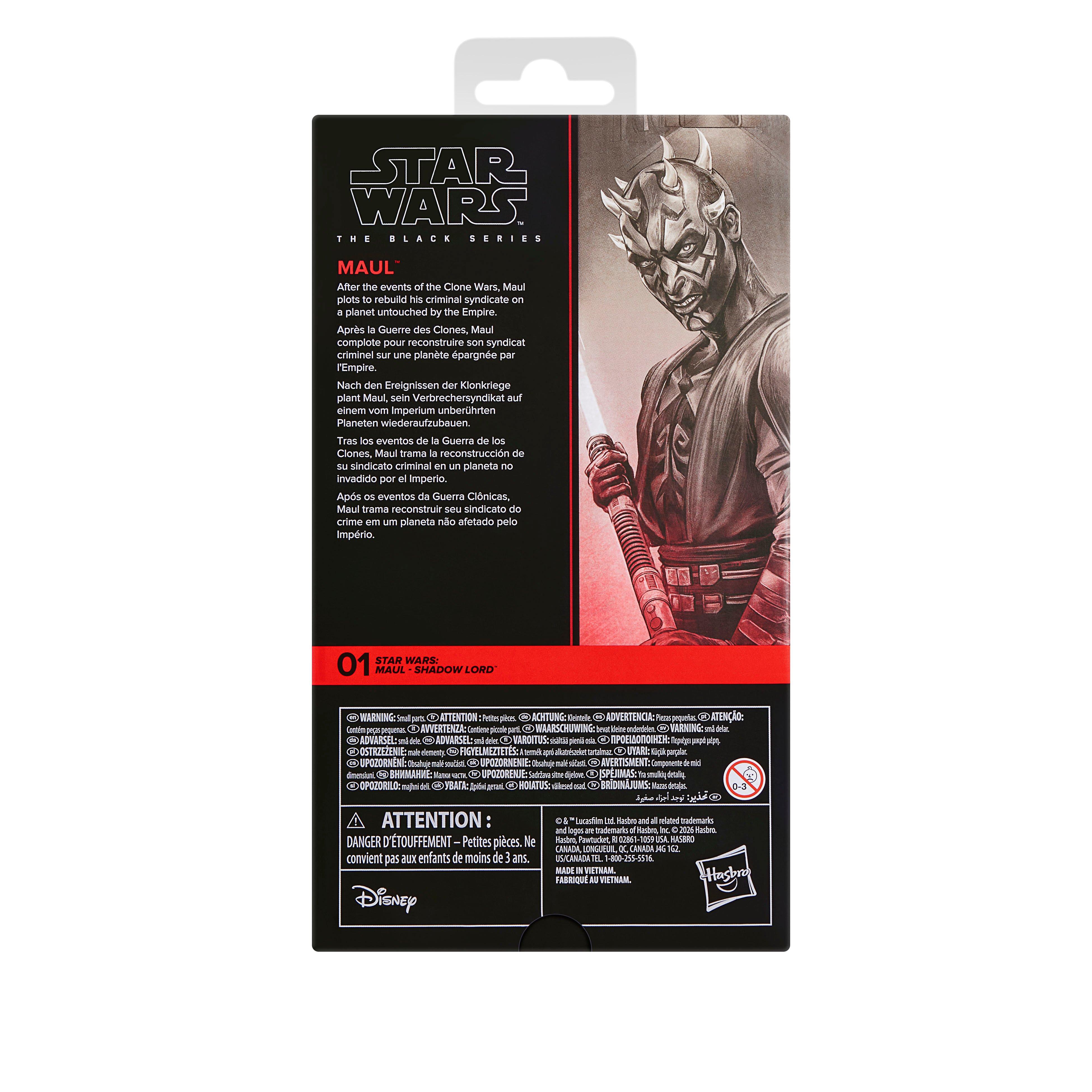 Hasbro Star Wars: The Black Series Maul (Maul Shadow Lord) 6-in Action Figure