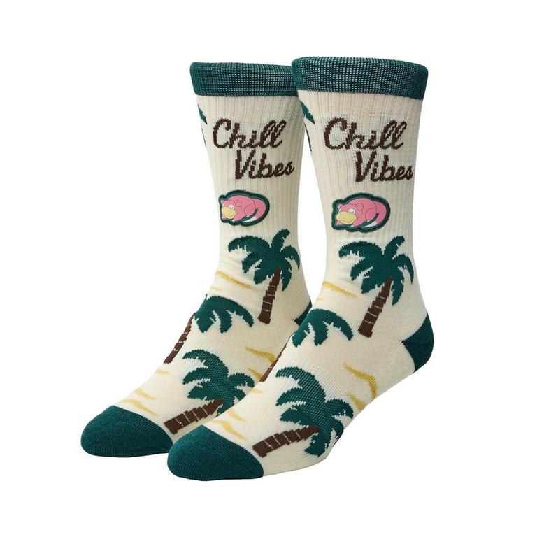 Pokemon Slowpoke Chill Vibes Crew Socks GameStop Exclusive