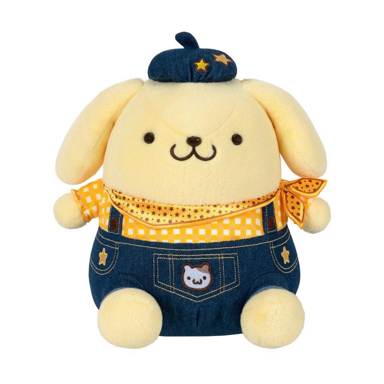 Jazwares Hello Kitty Ultra-Premier Pompompurin (Western Denim) 12-in Plush