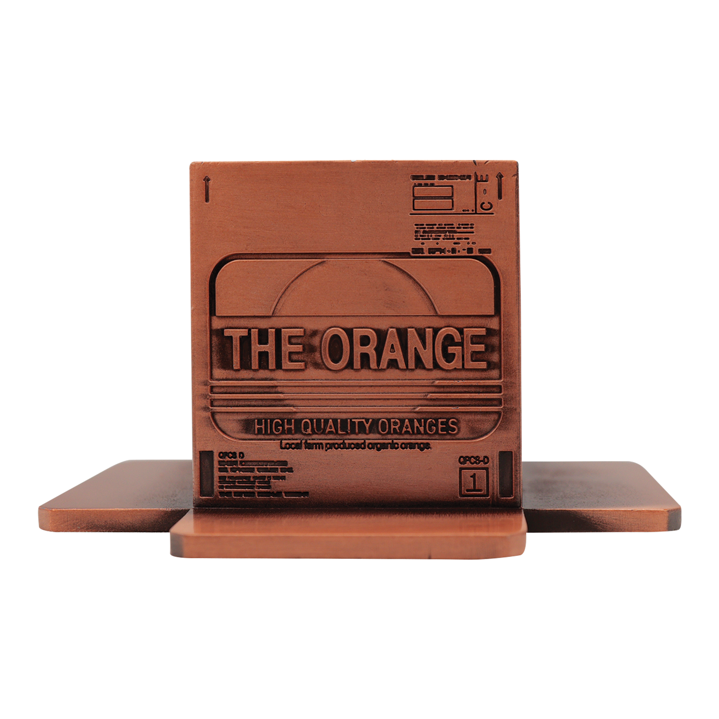 Metal Gear Solid 2 Antique Gold-Plated Cardboard Box Replica