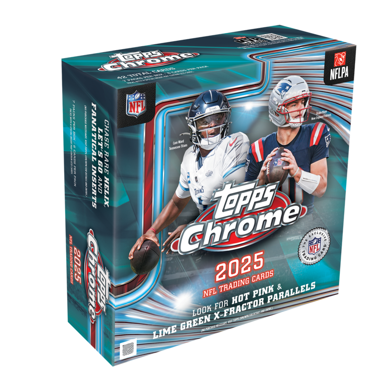2025 Topps NFL Chrome Football Mega Box