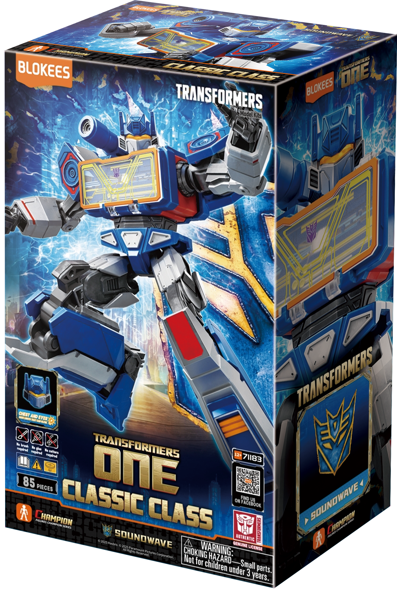 Blokees Transformers Classic Class 17 Transformers One Soundwave