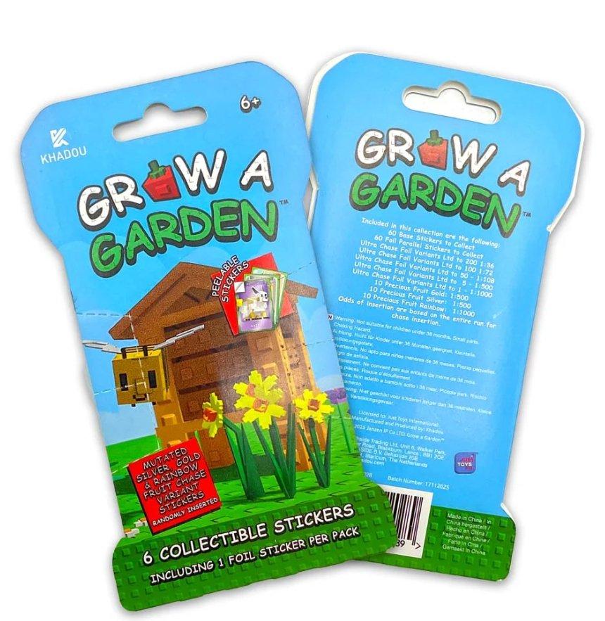 Grow a Garden Collectible Sticker Card Hanger Pack