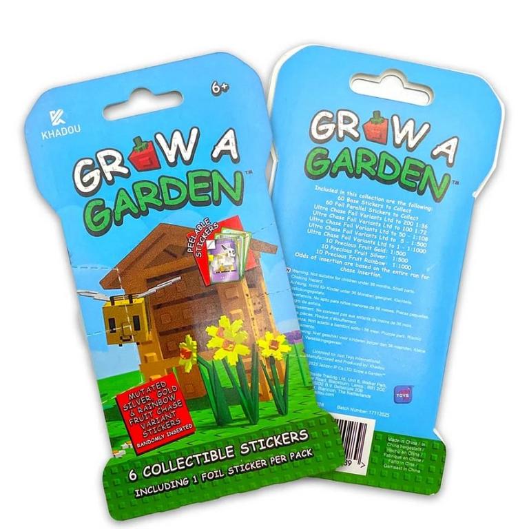 Grow a Garden Collectible Sticker Card Hanger Pack
