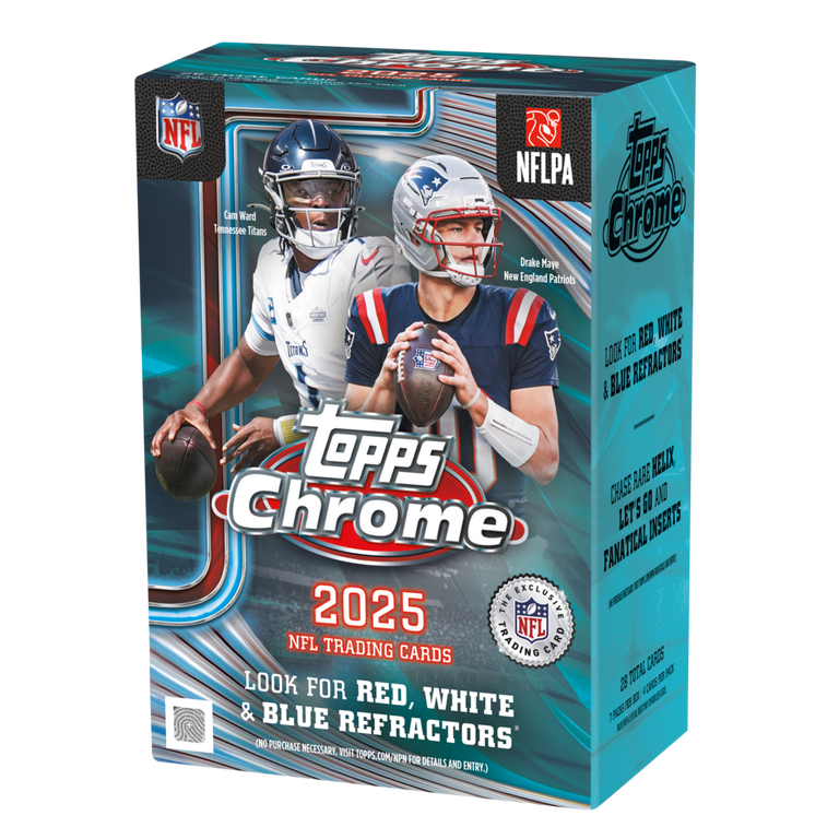 2025 Topps NFL Chrome Football Value Box