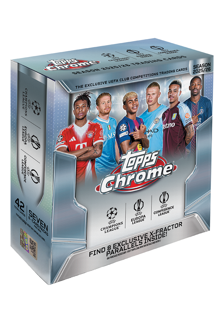 2025-26 Topps Chrome UEFA Club Competitions Mega Box | GameStop