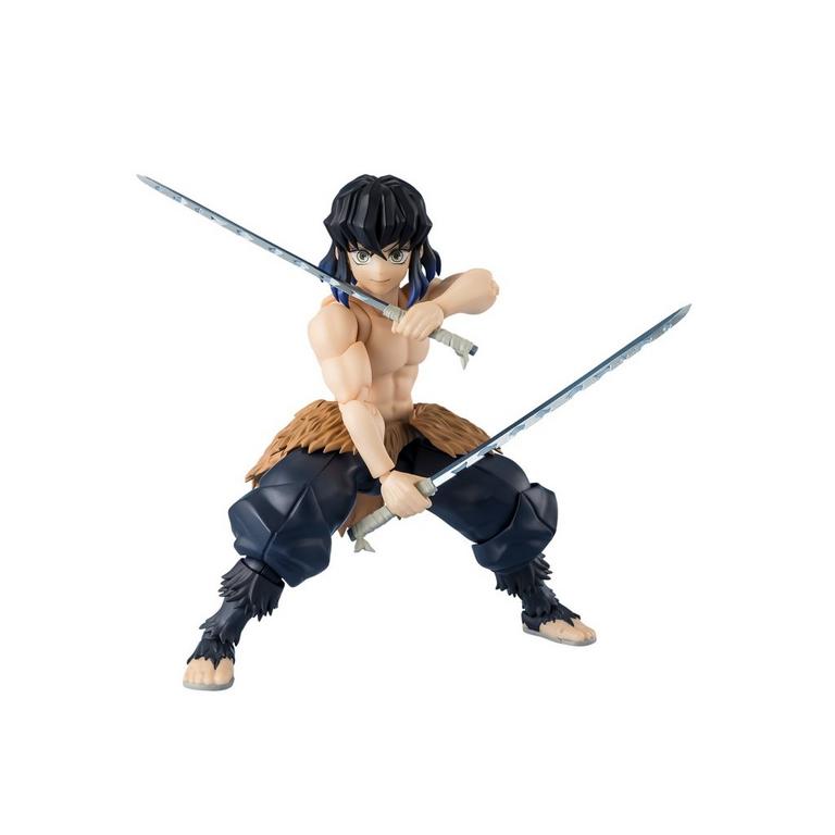 Tamashii Nations Demon Slayer: Kimetsu no Yaiba S.H.Figuarts Inosuke Hashibira 5.51-in Statue