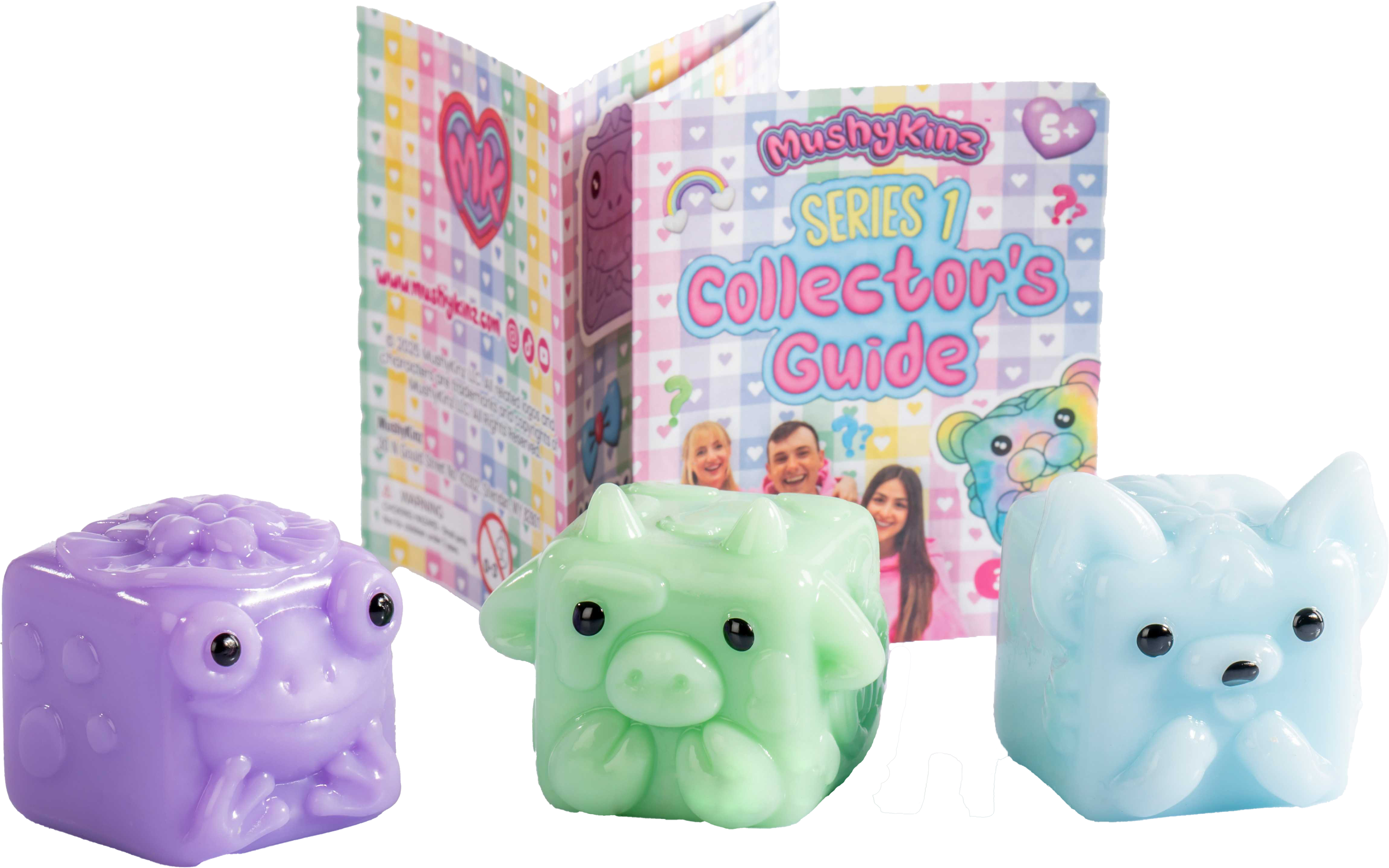 ミニスクイーズ Mushykinz Mini Mystery Squishies Stress Toy 3-Pack (Styles May