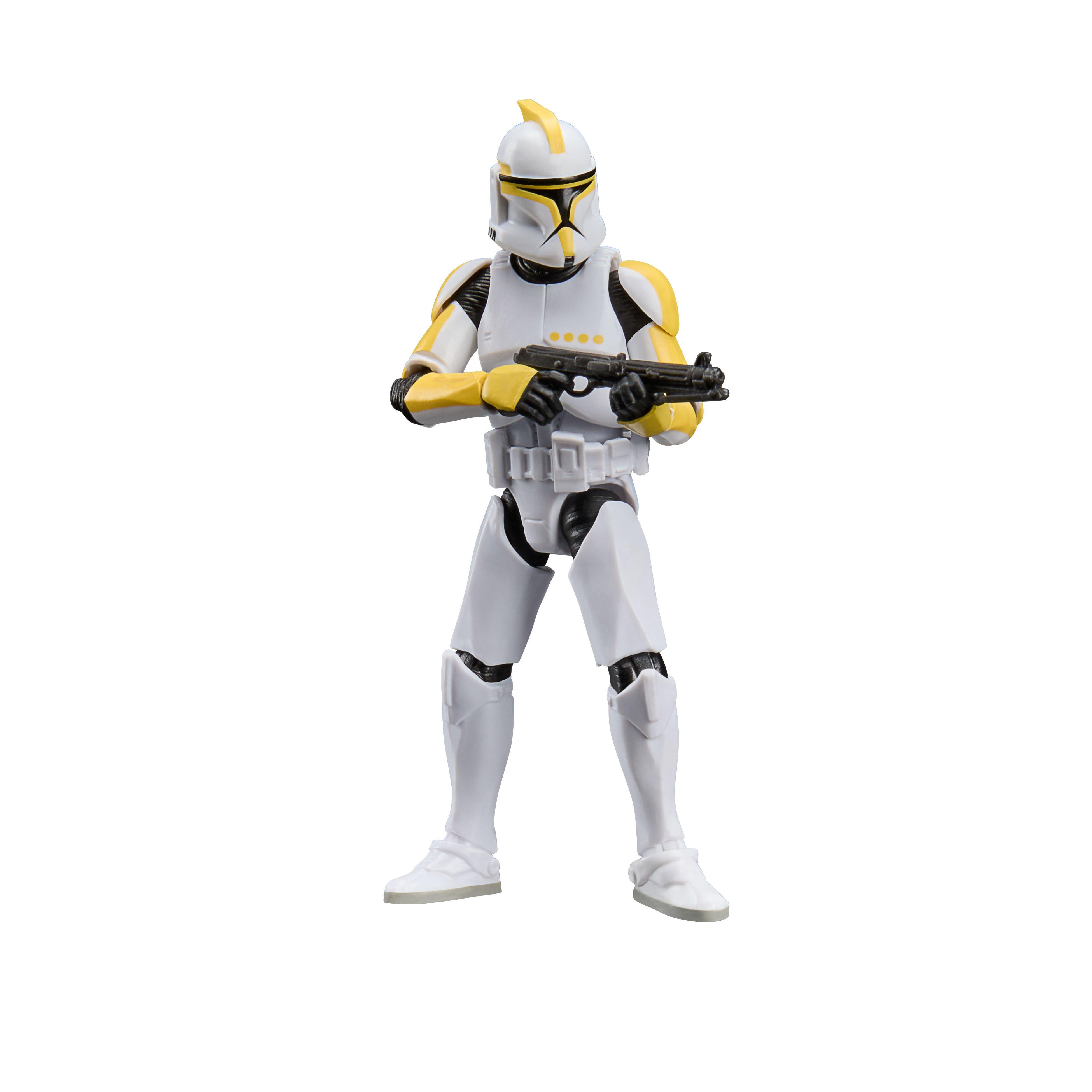 Hasbro Star Wars: The Vintage Collection Clone Trooper Commander (Attack of the Clones) Premium 3.75-in Action Figure