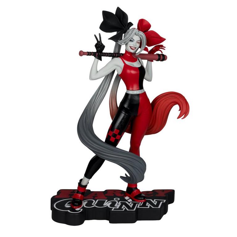 McFarlane Toys DC Direct Harley Quinn by Alex Garner (Red, White and Black) 8.25-in Resin Statue