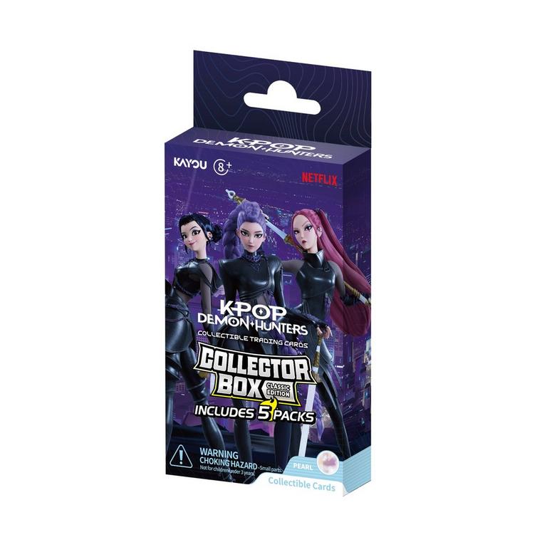 KPop Demon Hunters Collectible Trading Cards Collector Box  Classic Edition - (5 Packs)