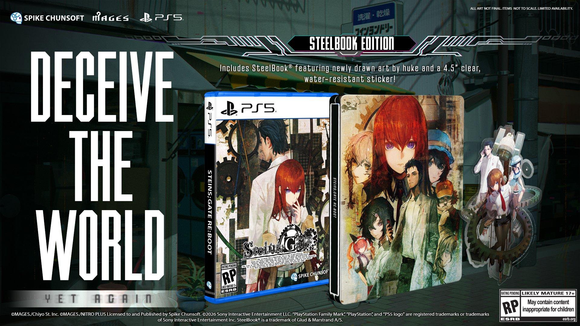 STEINS;GATE RE:BOOT: SteelBook Edition - PlayStation 5 - Pre-Order
