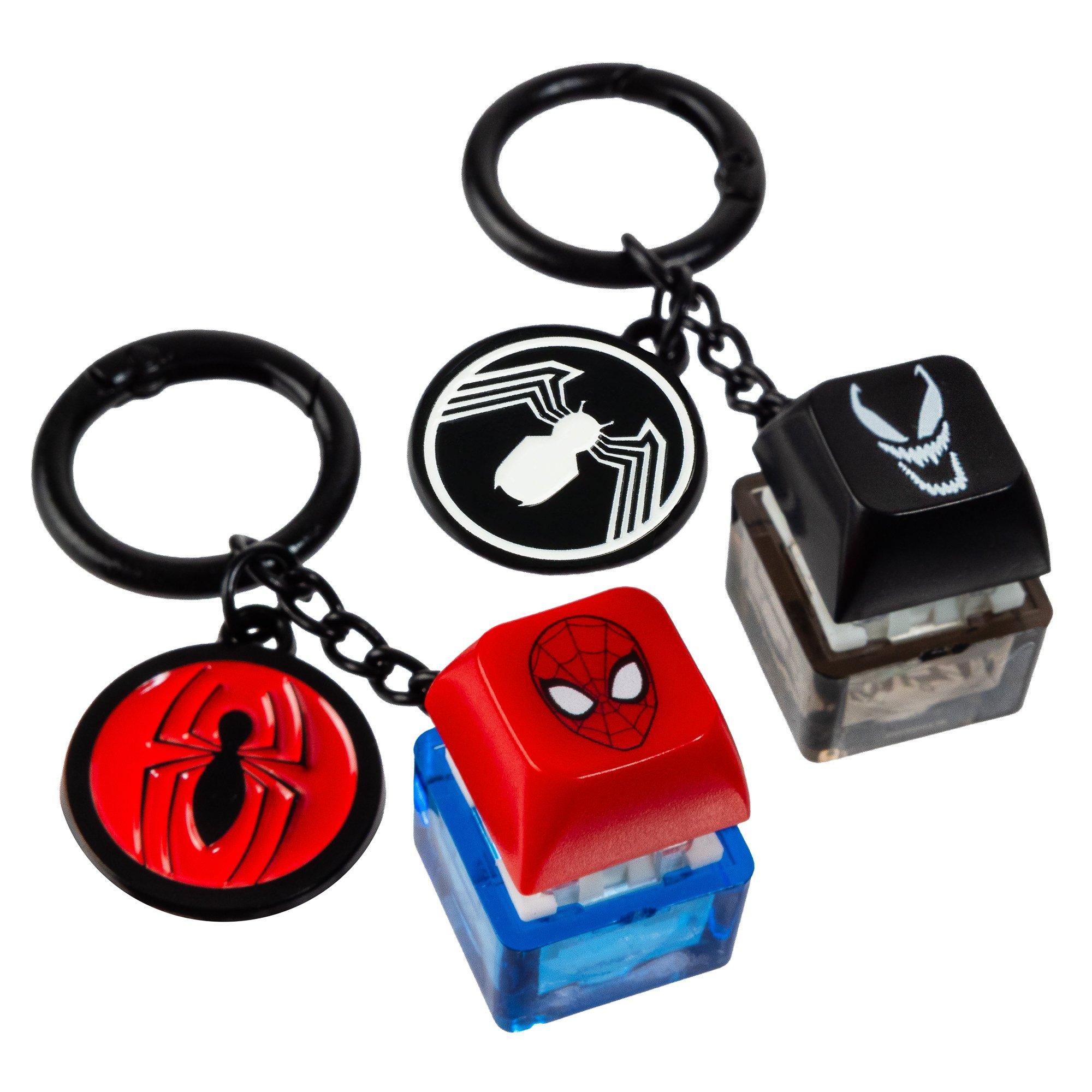 Spider-Man and Venom Keycap Clicker Fidget Keychain | GameStop