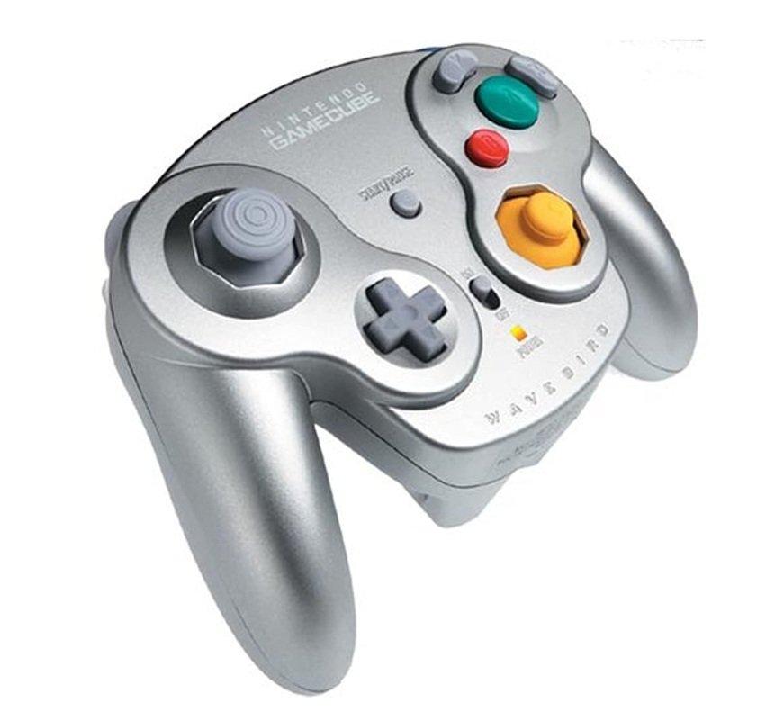 Game Cube Wavebird Wireless Controller with Receiver - Platinum
