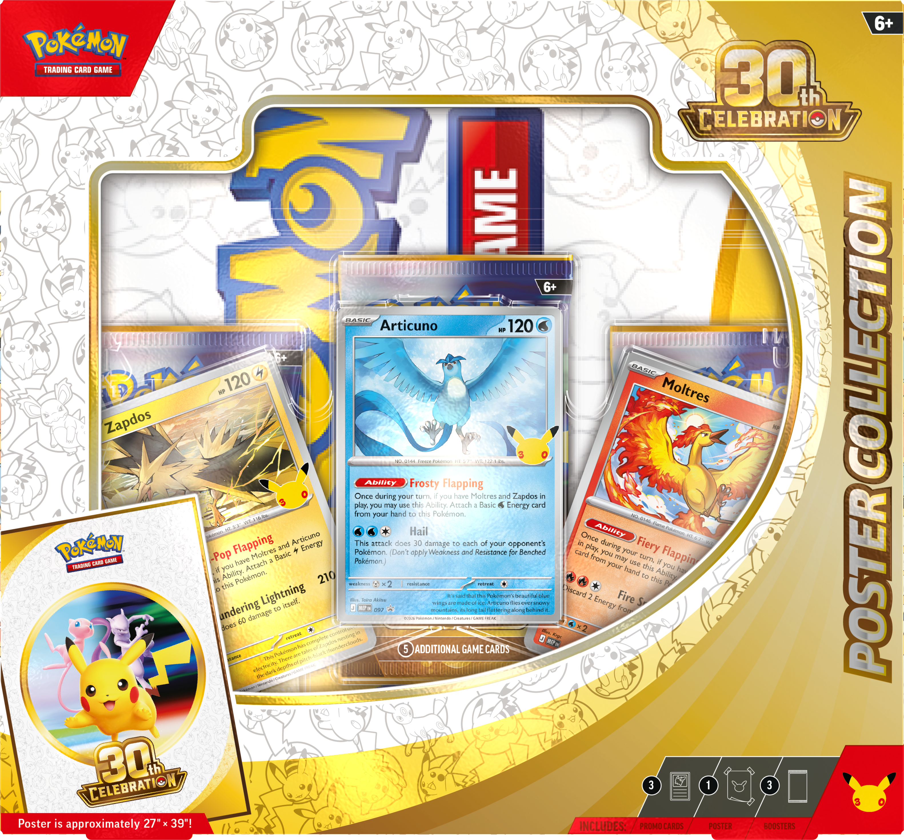 Pokemon Trading Card Game: 30th Celebration Poster Collection Box