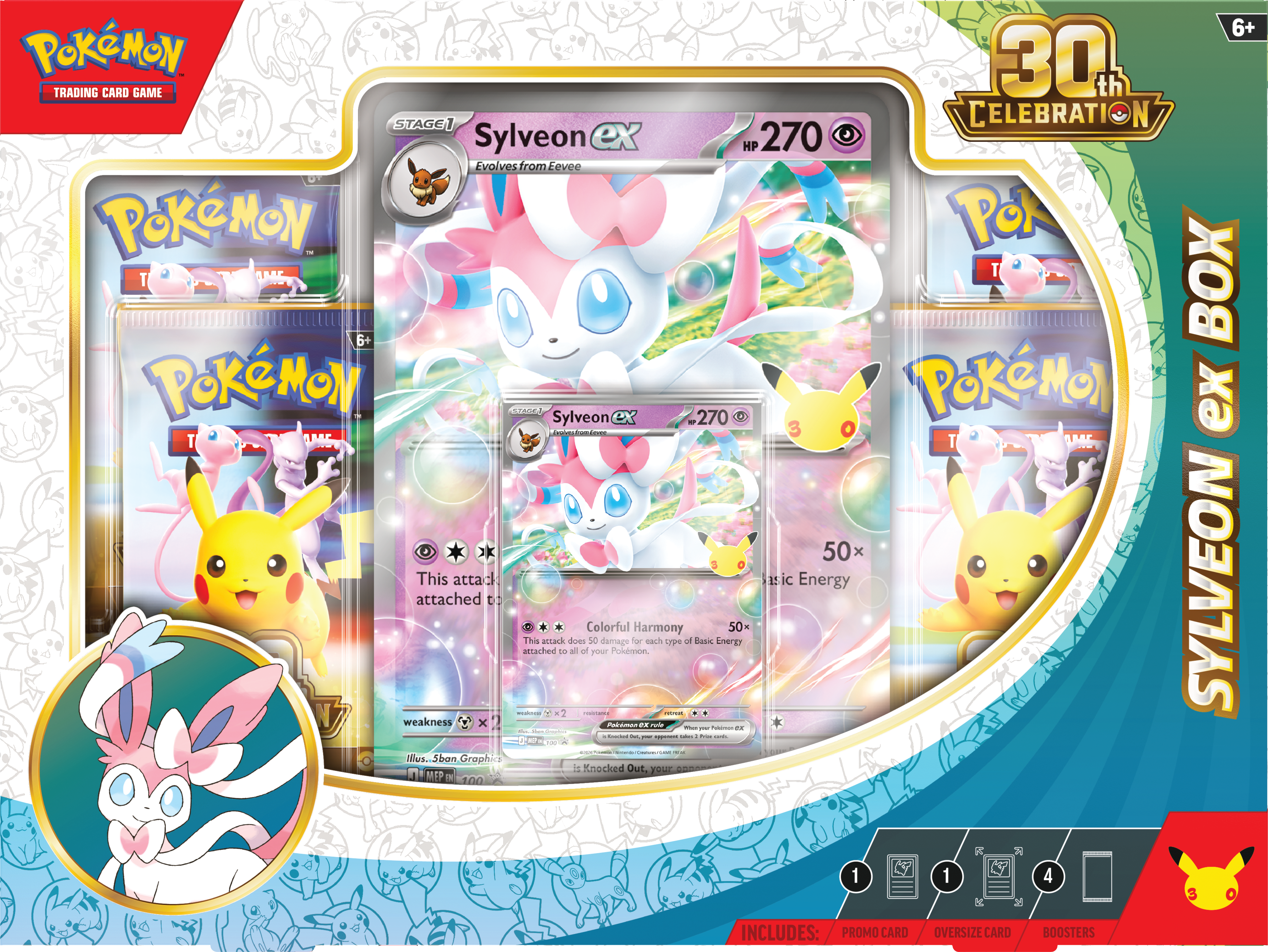 Pokemon Trading Card Game: 30th Celebration Ex Box (Styles May