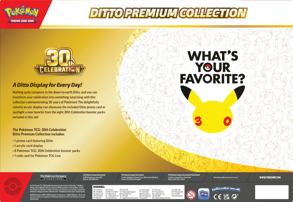 pokemon tcg ditto cards 30th Celebration Collection Fire Tackle (20) Colorless Ditto Card - Genetic Apex