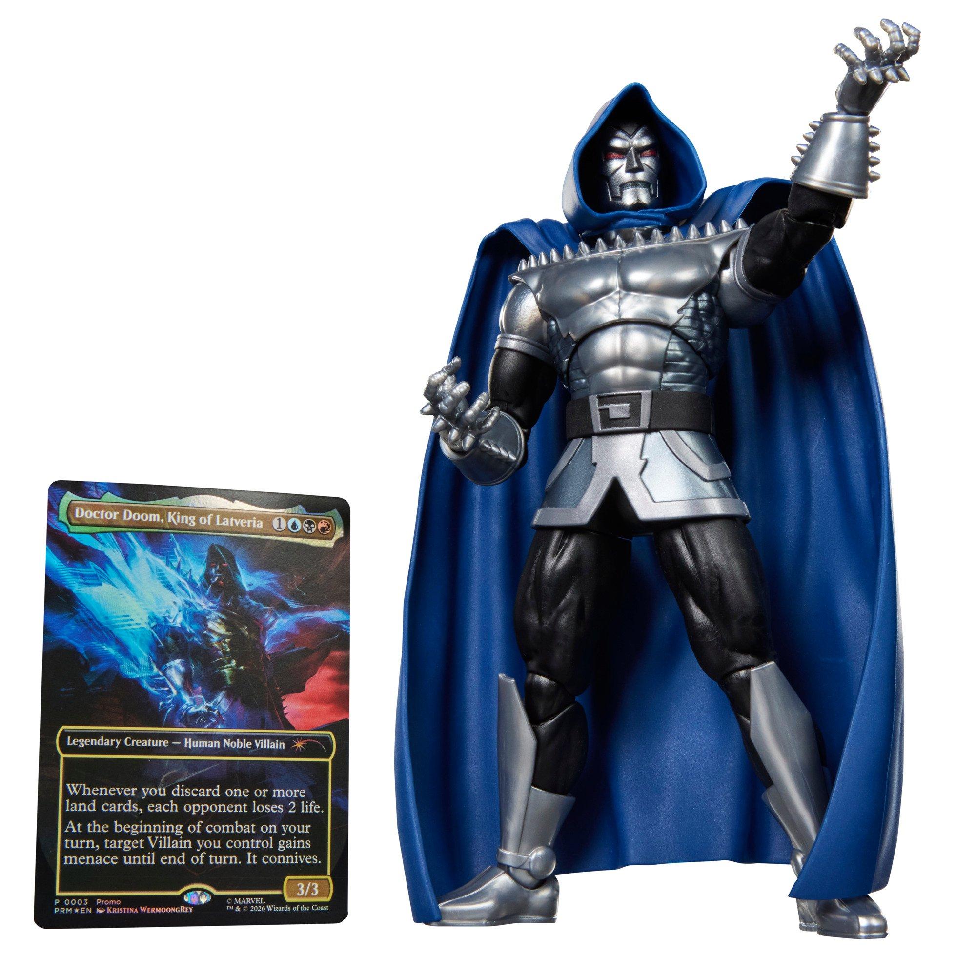 Hasbro Marvel Legends Series Magic: The Gathering Doctor Doom 2099 6-in Action Figure (with Foil Trading Card)