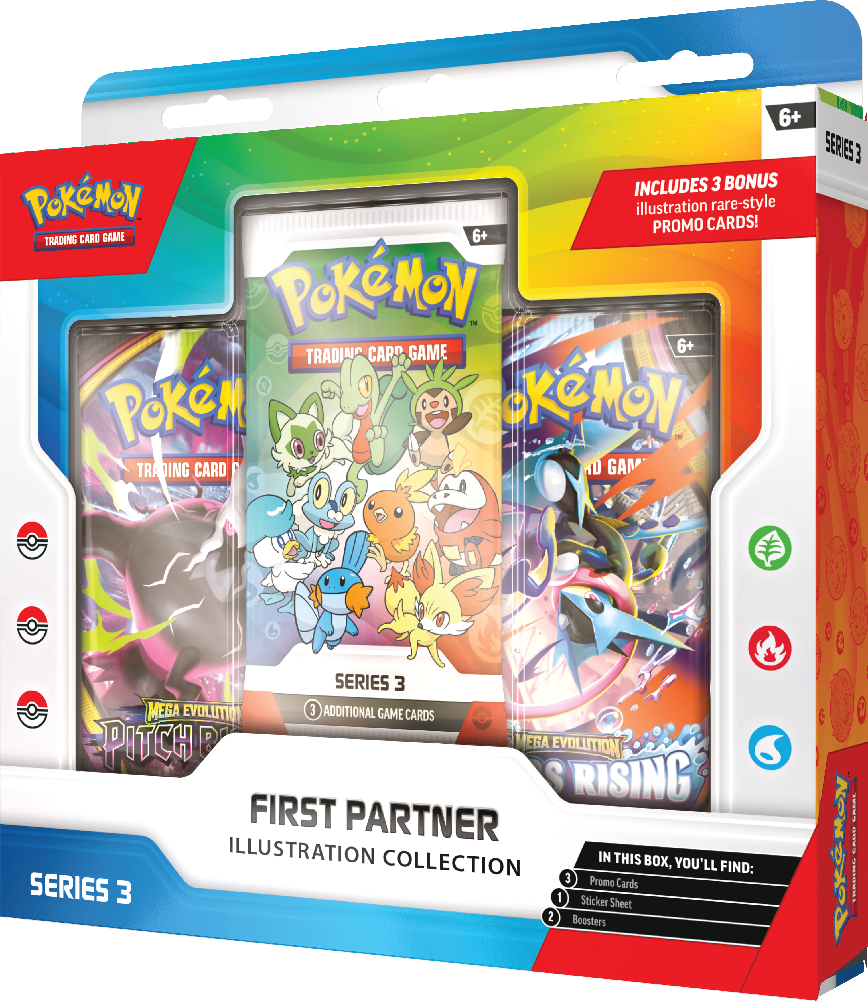 英語版:ポケモンファーストパートナーイラストレーションコレクション 3枚セット Pokemon Trading Card Game: First Partner Illustration Collection
