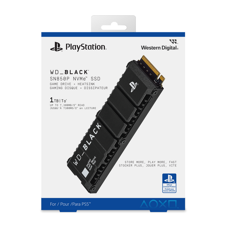 【新品未使用】WD_BLACKSN850P 2TB PS5公式ライセンス版SSD Sandisk WD_BLACK 2TB SN850P SSD Game Drive with HeatSink for