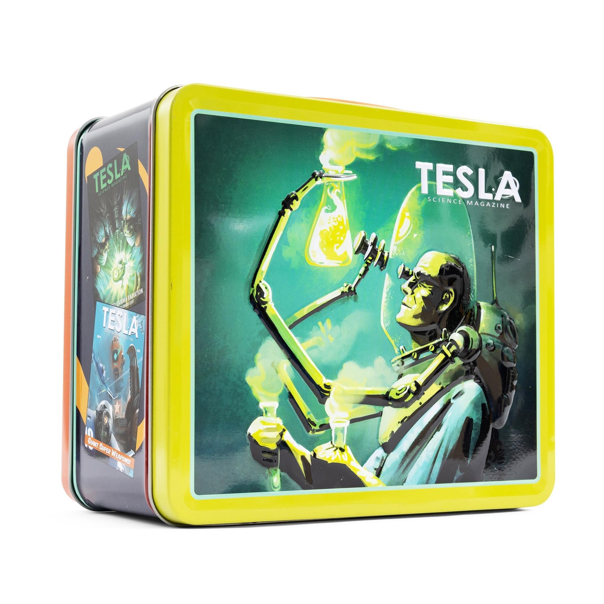 Fallout Tesla Science Magazine Metal Retro Metal Lunchbox