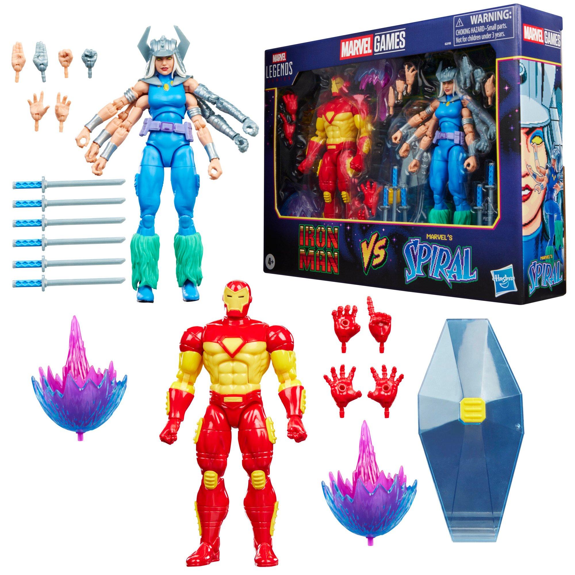 Hasbro Marvel Legends Series Marvel Games Iron Man vs Marvel's Spiral 6-In Action Figure