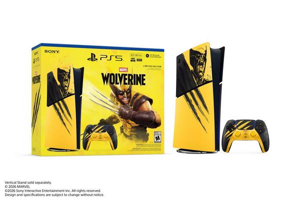 Sony PlayStation 5 Digital Edition Console - Marvel's Wolverine Battle Yellow Limited Edition Bundle