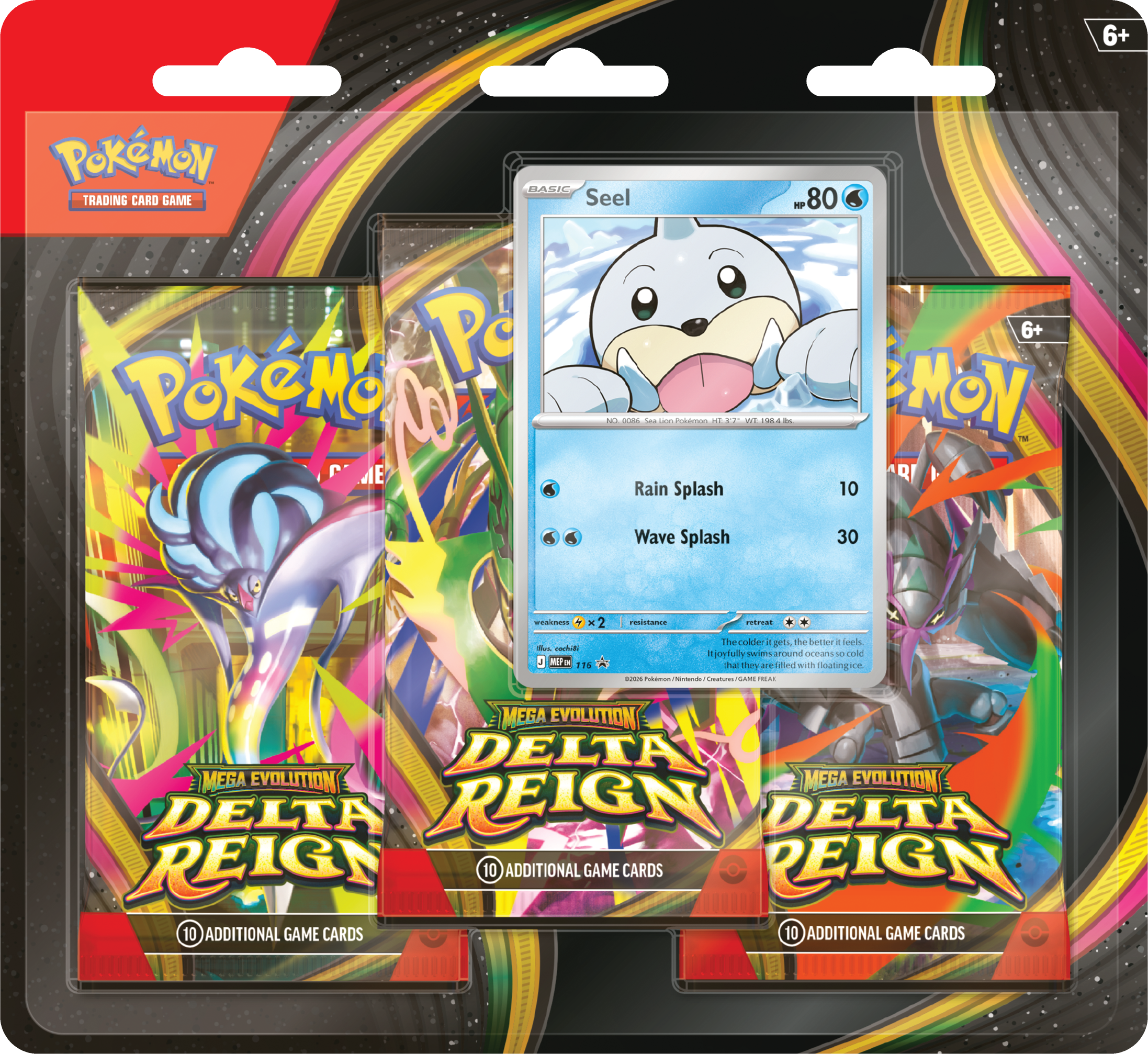 Pokemon Trading Card Game: Delta Reign Three-Booster Blister