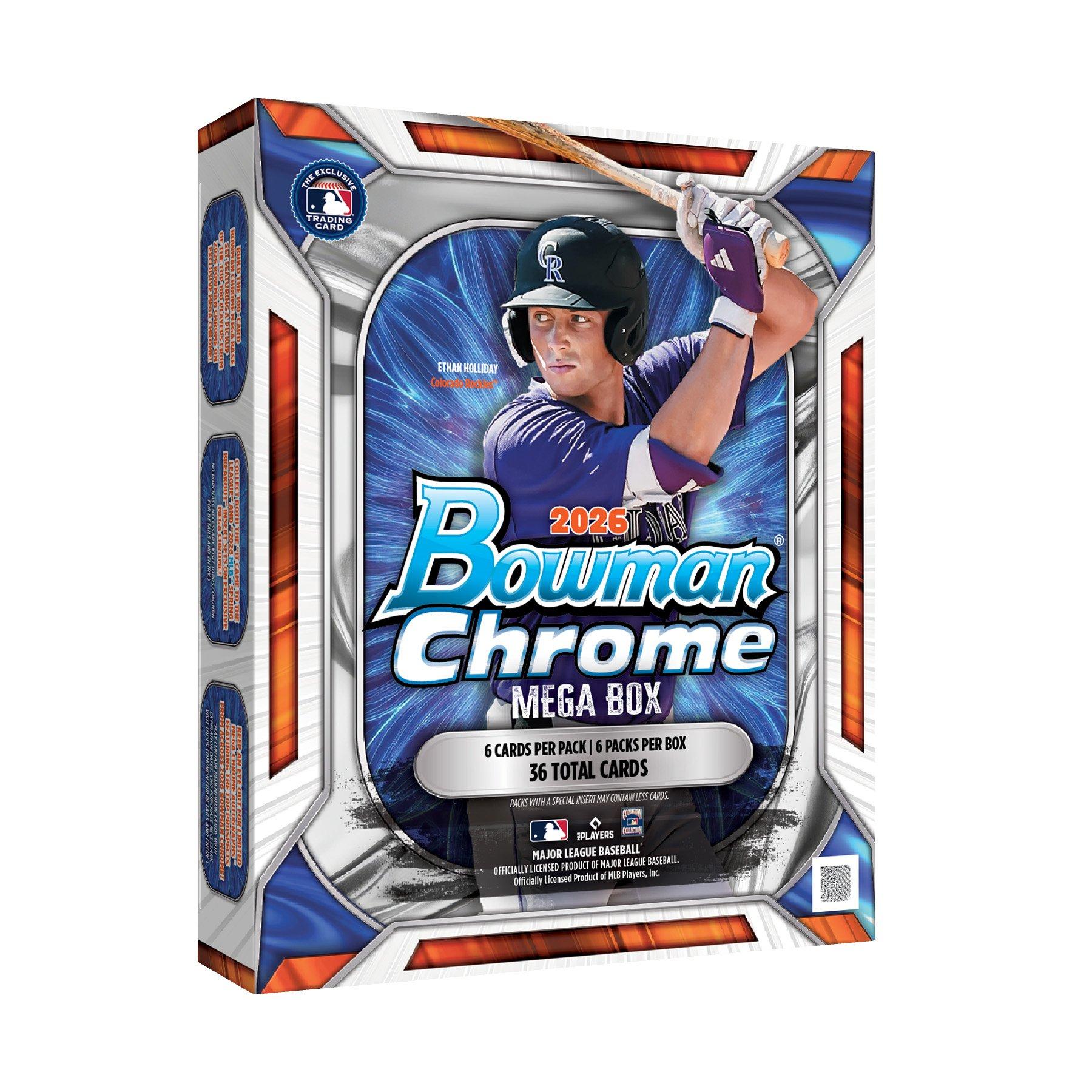 2026 Topps Bowman Chrome MLB Baseball Mega Box | GameStop