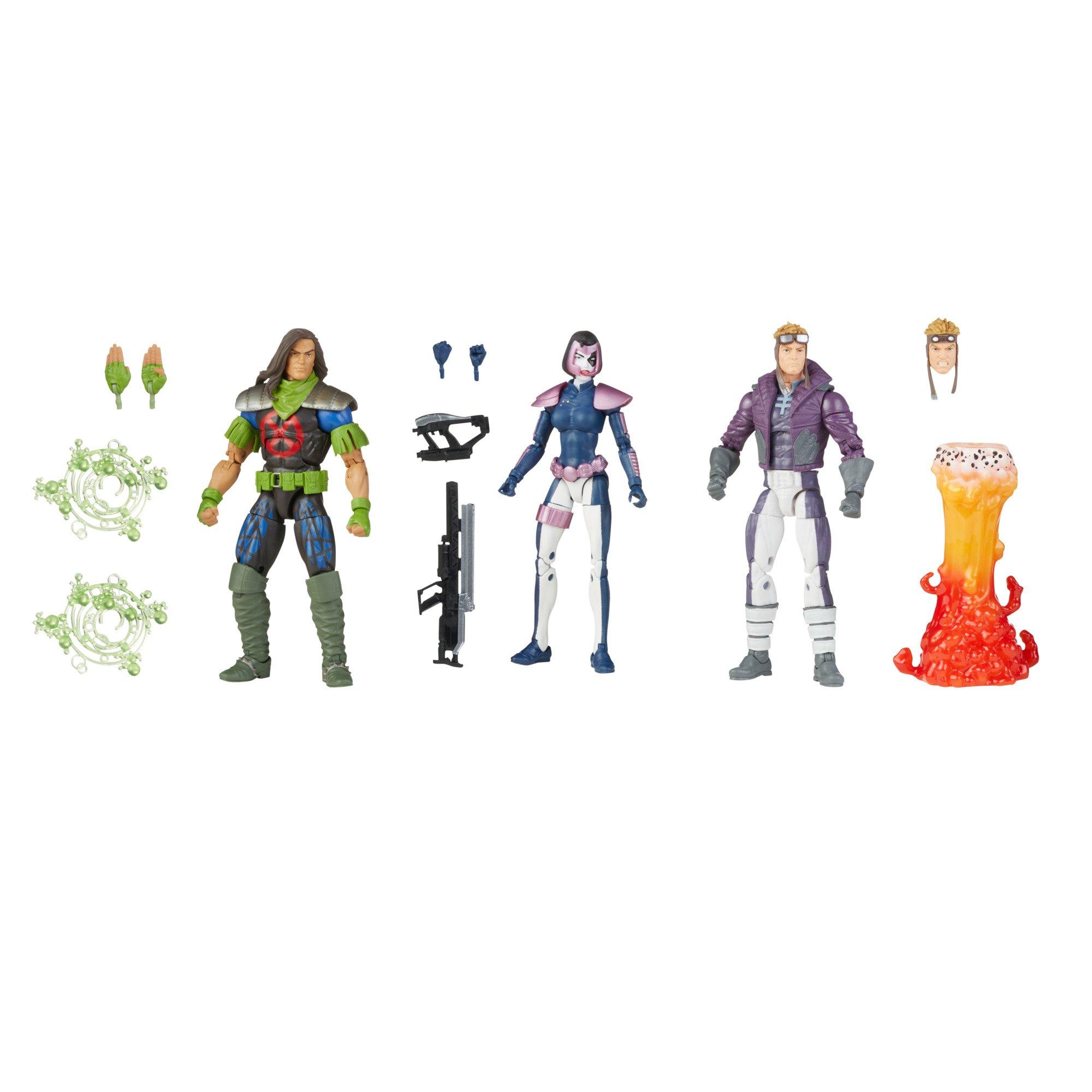 Hasbro Marvel Legends Series X-Force Domino, Rictor, and