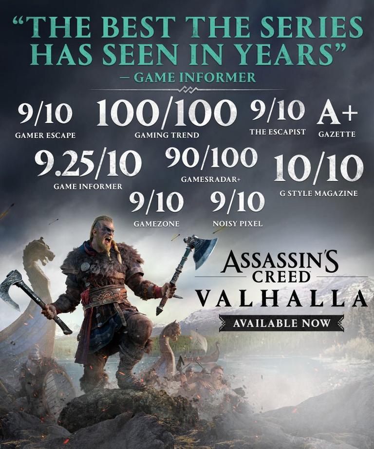 Assassin's Creed Valhalla For PS4 and Xbox One