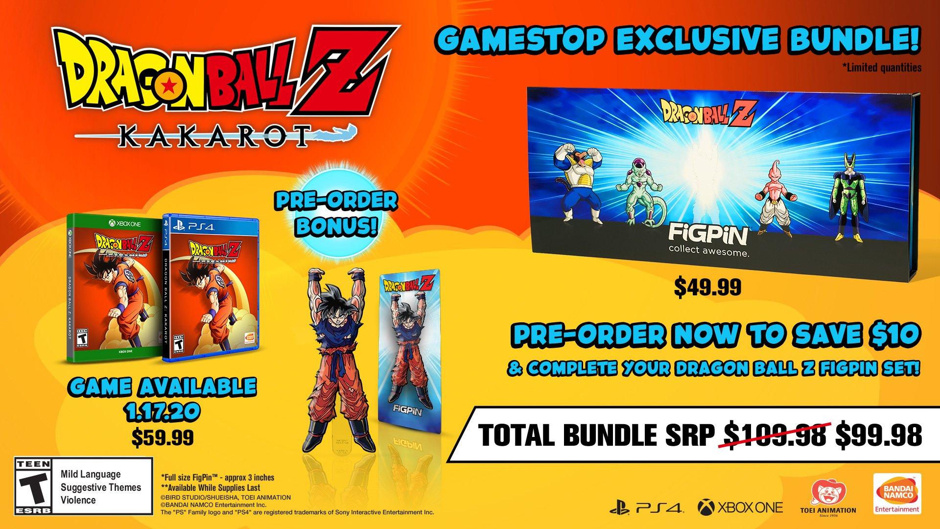 Dragon Ball Z Kakarot Xbox One Figpin Bundle - Only at GameStop | Xbox One | GameStop