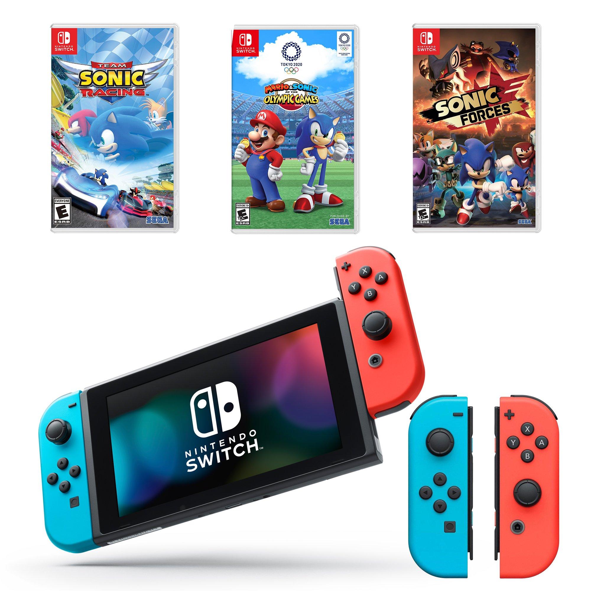 Nintendo Switch Ultimate Sonic Fan System Bundle Gamestop Refurbished Nintendo Switch Gamestop