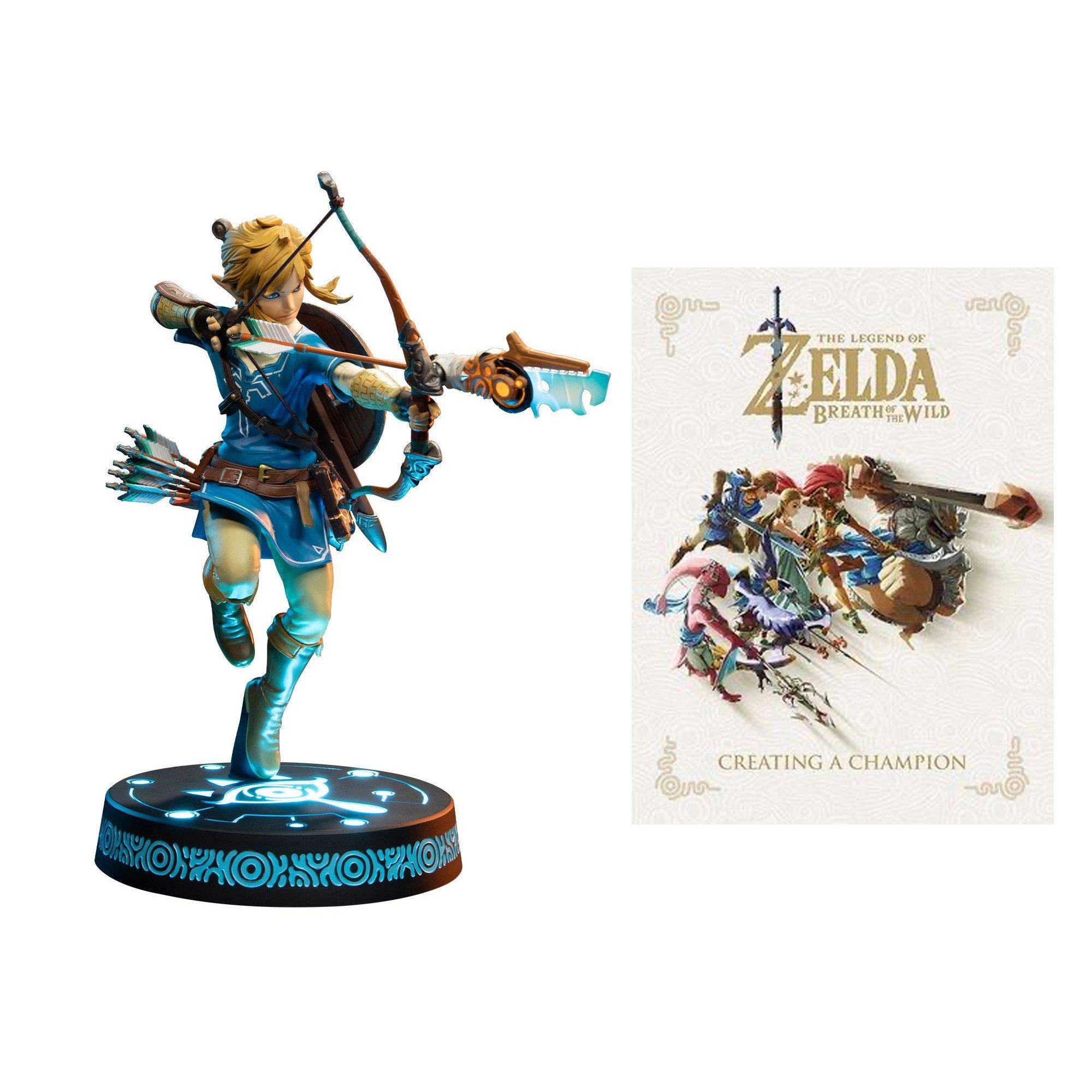 The Legend Zelda: Breath of the Wild Creating a Champion Art book and Link Collector's Edition Statue Bundle | GameStop