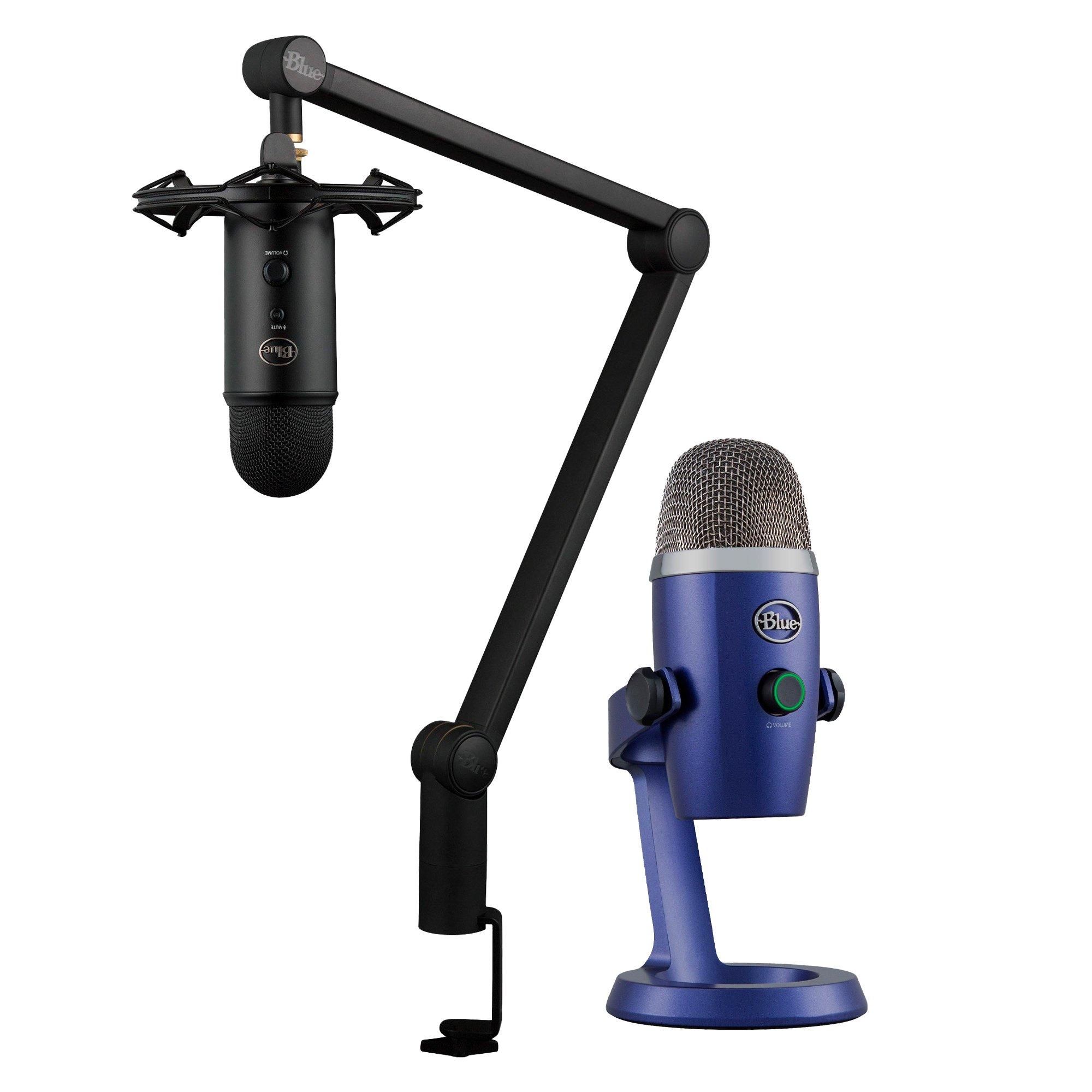 Logitech Yeti Blue Nano Microphone and Yeticaster Professional Broadcasting System Bundle