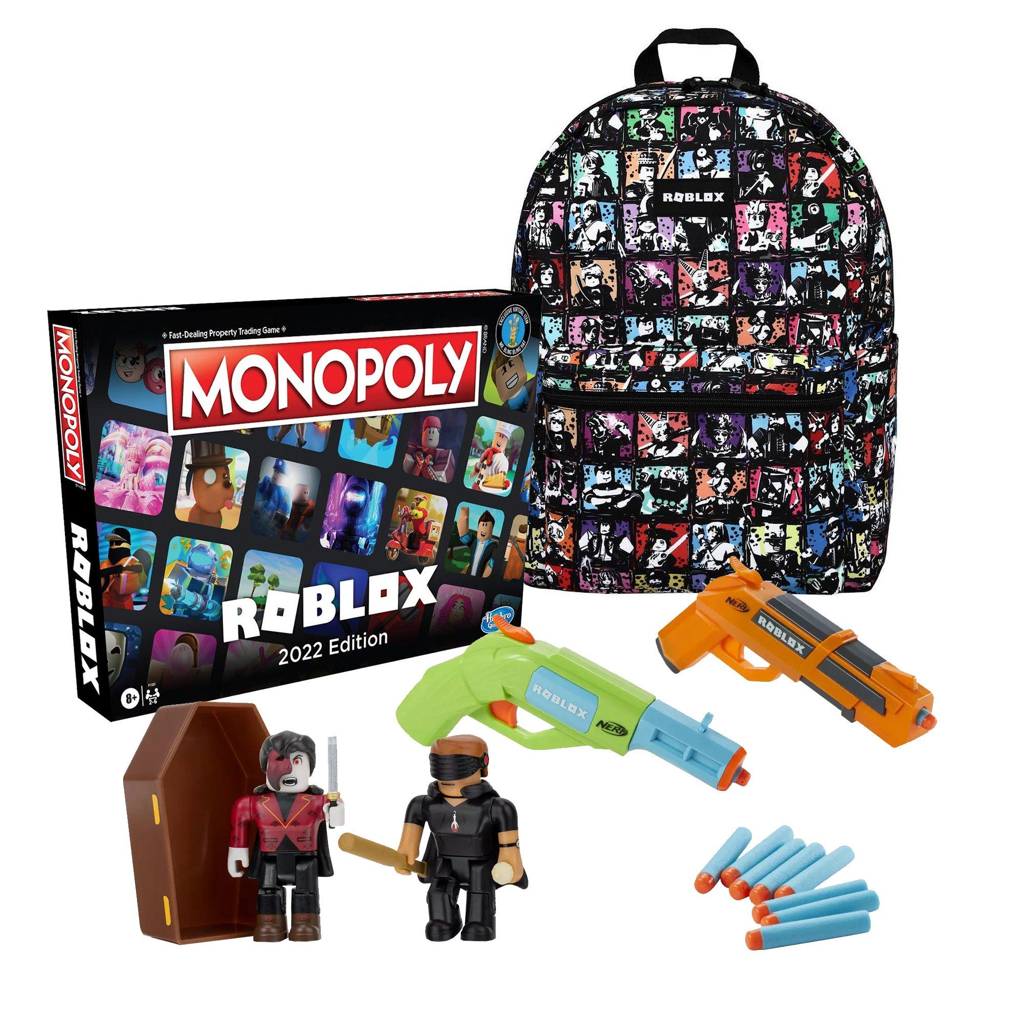 Roblox Backpack, Nerf Jailbreak Armory, Monopoly Game, Action Figure Easter Bundle